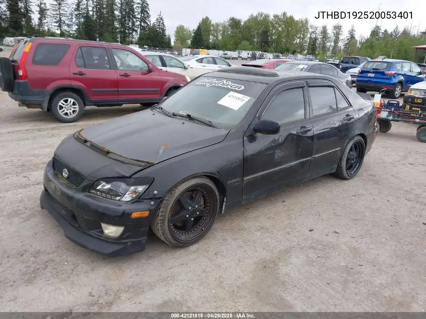 2002 Lexus Is 300 VIN: JTHBD192520053401 Lot: 42121818