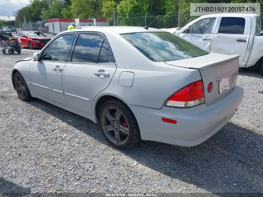 2002 Lexus Is 300 VIN: JTHBD192120057476 Lot: 42167549