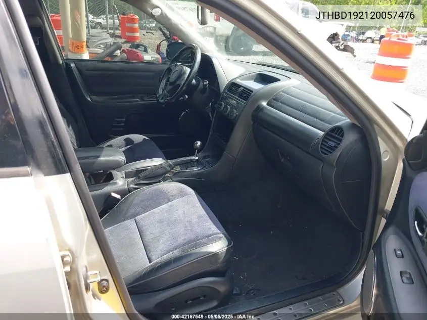 2002 Lexus Is 300 VIN: JTHBD192120057476 Lot: 42167549