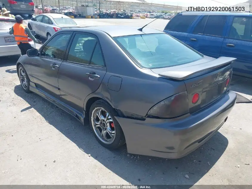 2002 Lexus Is 300 VIN: JTHBD192920061503 Lot: 42449734