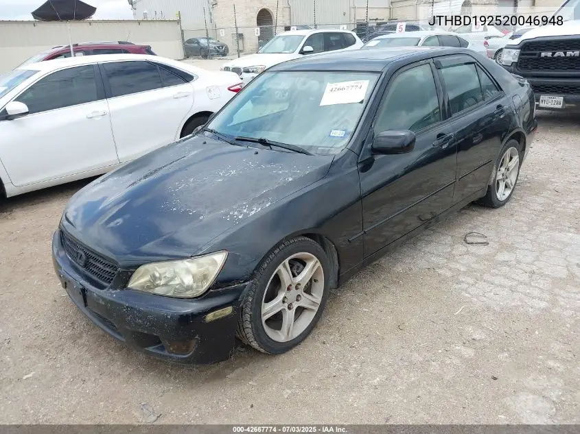 2002 Lexus Is 300 VIN: JTHBD192520046948 Lot: 42667774