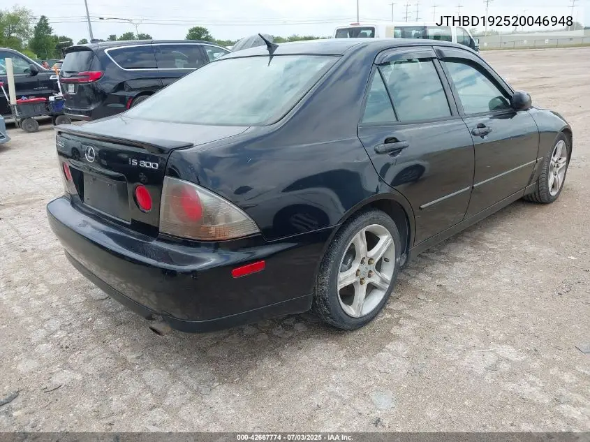 2002 Lexus Is 300 VIN: JTHBD192520046948 Lot: 42667774