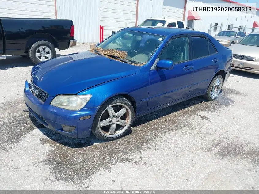 2002 Lexus Is 300 VIN: JTHBD192020058313 Lot: 42675845
