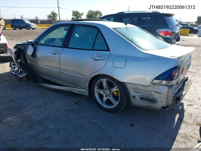 2002 Lexus Is 300 VIN: JTHBD192220061312 Lot: 42702155