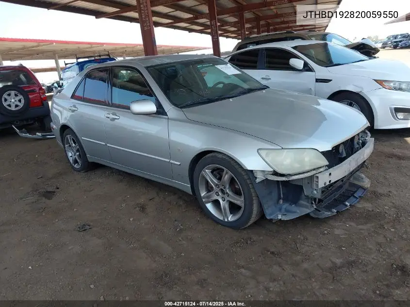 jthbd192820059550 JTHBD192820059550 2002 Lexus Is 300