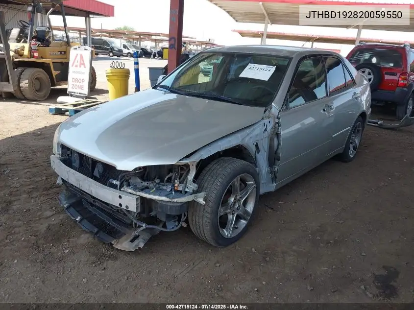 jthbd192820059550 JTHBD192820059550 2002 Lexus Is 300