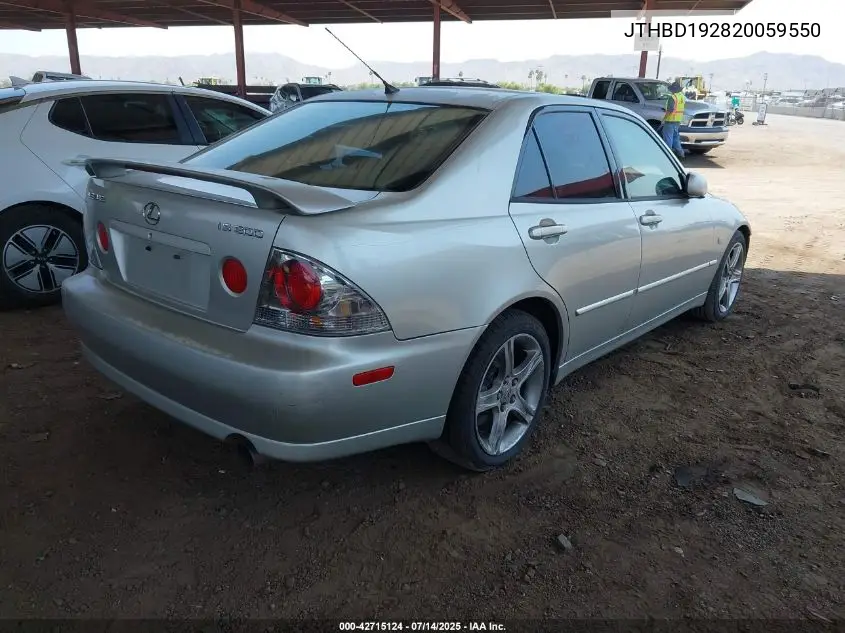 jthbd192820059550 JTHBD192820059550 2002 Lexus Is 300