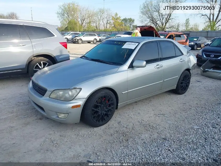 2003 Lexus Is 300 VIN: JTHBD192930075063 Lot: 42085918