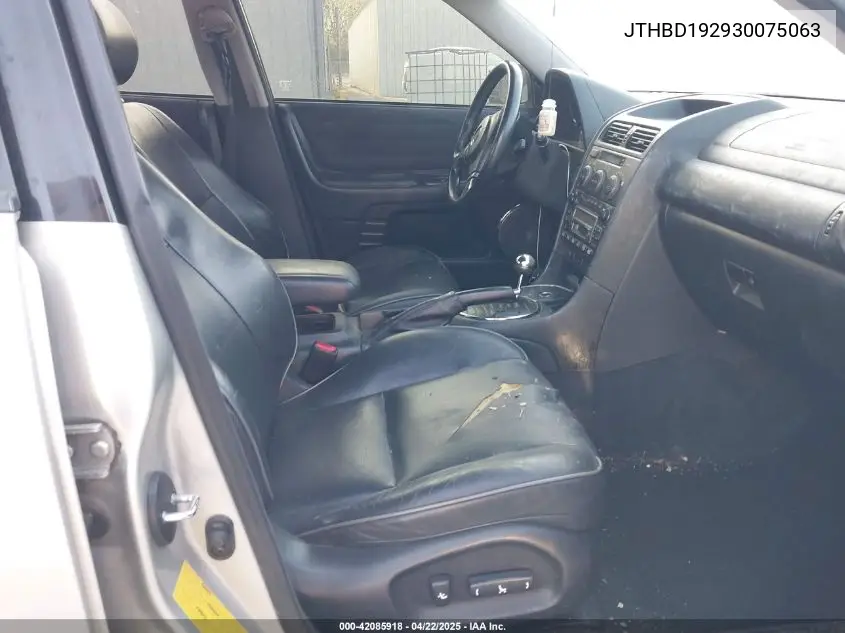 2003 Lexus Is 300 VIN: JTHBD192930075063 Lot: 42085918