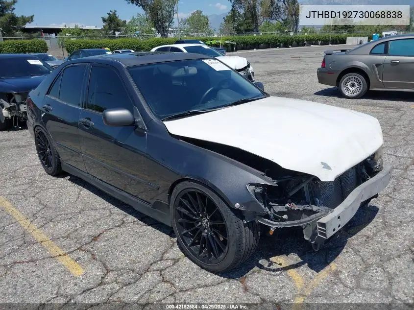 2003 Lexus Is 300 VIN: JTHBD192730068838 Lot: 42152584