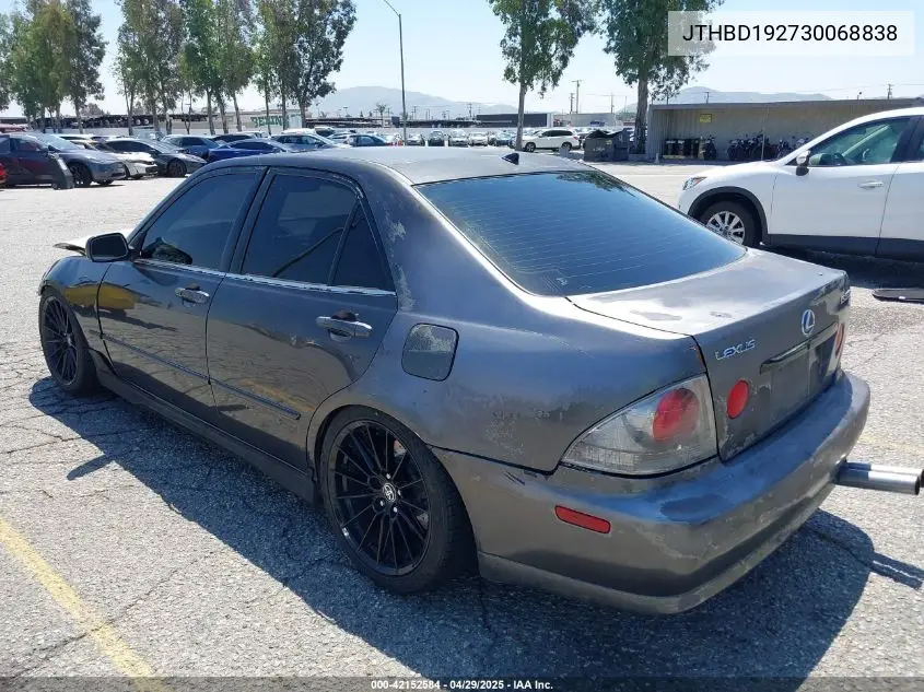 2003 Lexus Is 300 VIN: JTHBD192730068838 Lot: 42152584