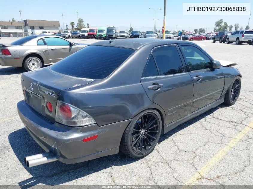 2003 Lexus Is 300 VIN: JTHBD192730068838 Lot: 42152584