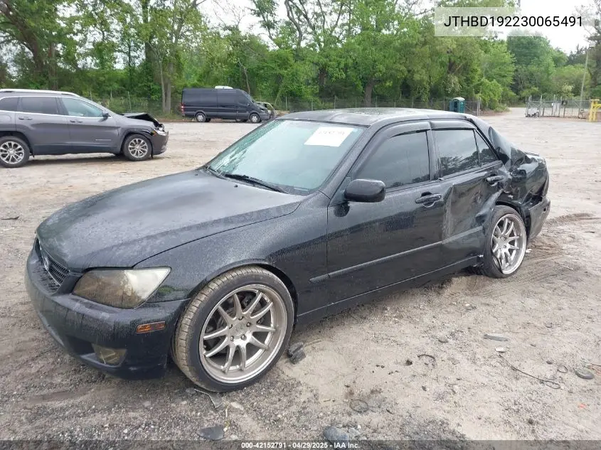 2003 Lexus Is 300 VIN: JTHBD192230065491 Lot: 42152791