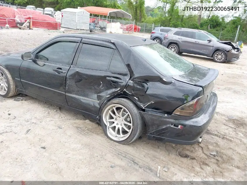 2003 Lexus Is 300 VIN: JTHBD192230065491 Lot: 42152791