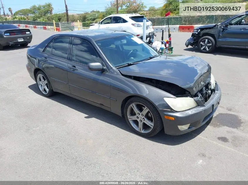 2003 Lexus Is 300 Base W/5-Speed Manual VIN: JTHBD192530069437 Lot: 42599546