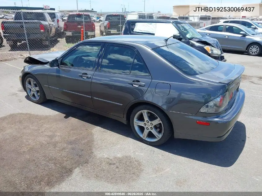 2003 Lexus Is 300 Base W/5-Speed Manual VIN: JTHBD192530069437 Lot: 42599546