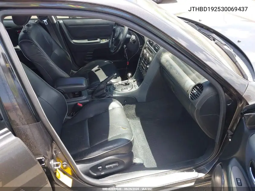 2003 Lexus Is 300 Base W/5-Speed Manual VIN: JTHBD192530069437 Lot: 42599546