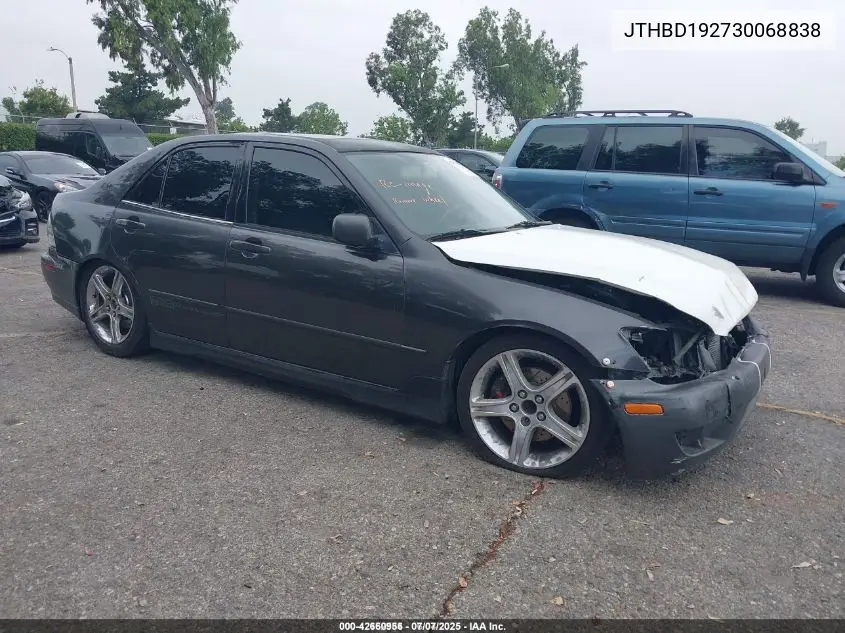 2003 Lexus Is 300 VIN: JTHBD192730068838 Lot: 42660956