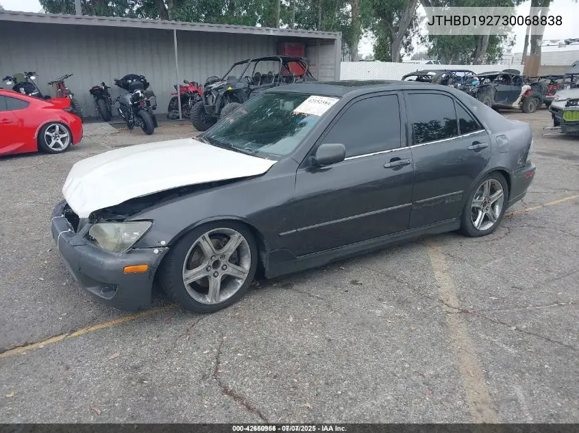 2003 Lexus Is 300 VIN: JTHBD192730068838 Lot: 42660956