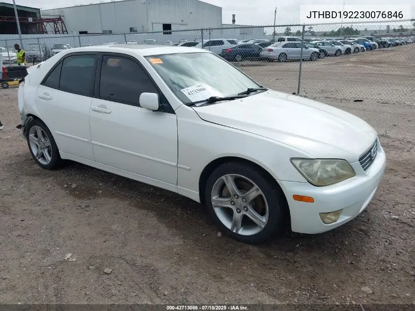 2003 Lexus Is 300 VIN: JTHBD192230076846 Lot: 42713086