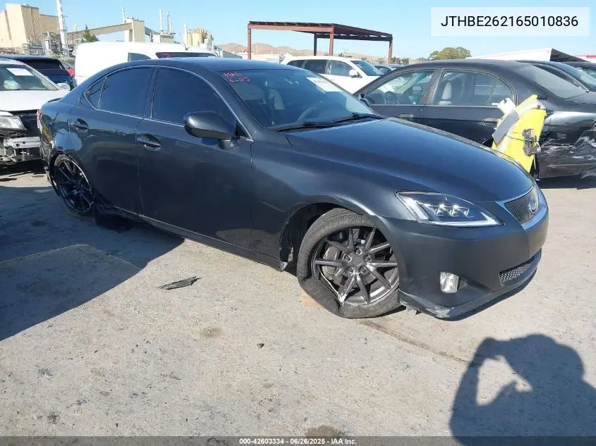 2006 Lexus Is 350 VIN: JTHBE262165010836 Lot: 42603334