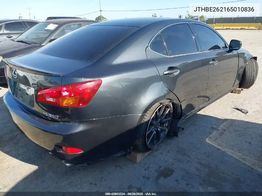 2006 Lexus Is 350 VIN: JTHBE262165010836 Lot: 42603334