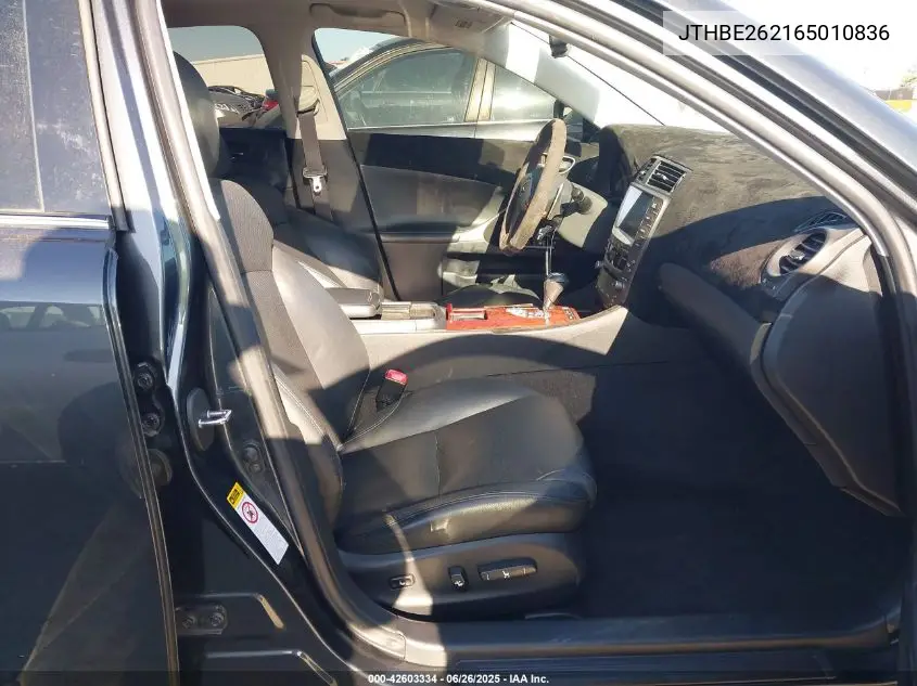 2006 Lexus Is 350 VIN: JTHBE262165010836 Lot: 42603334