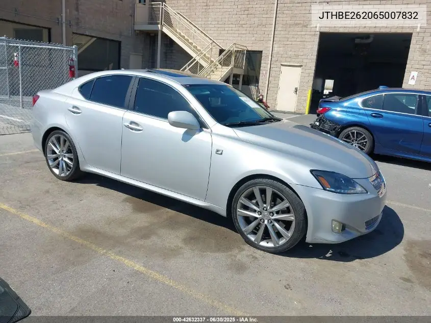 2006 Lexus Is 350 VIN: JTHBE262065007832 Lot: 42632337
