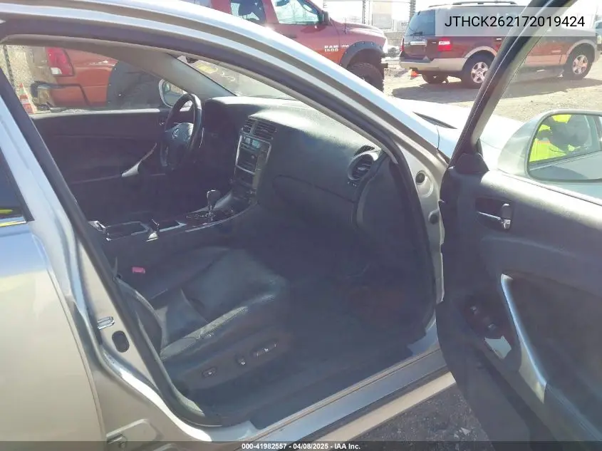 2007 Lexus Is 250 VIN: JTHCK262172019424 Lot: 41982557