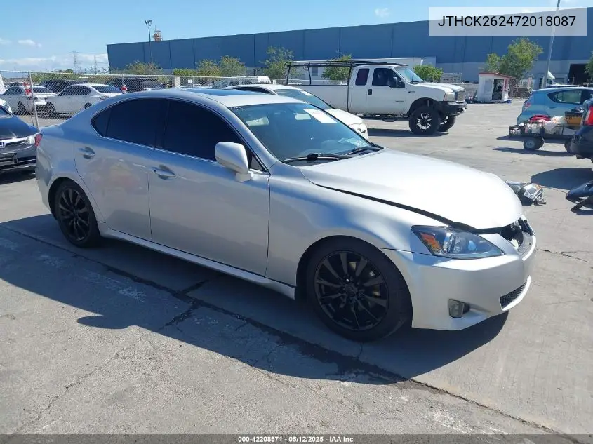 2007 Lexus Is 250 VIN: JTHCK262472018087 Lot: 42208571