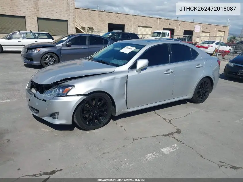 2007 Lexus Is 250 VIN: JTHCK262472018087 Lot: 42208571