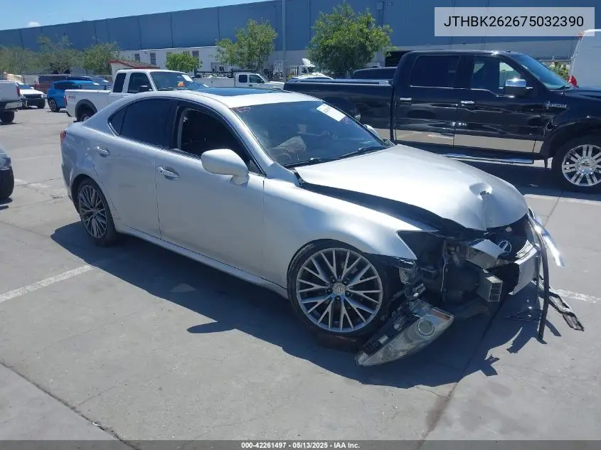 2007 Lexus Is 250 VIN: JTHBK262675032390 Lot: 42261497