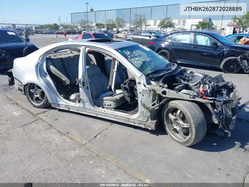 2007 Lexus Is 250 VIN: JTHBK262872028889 Lot: 42598815