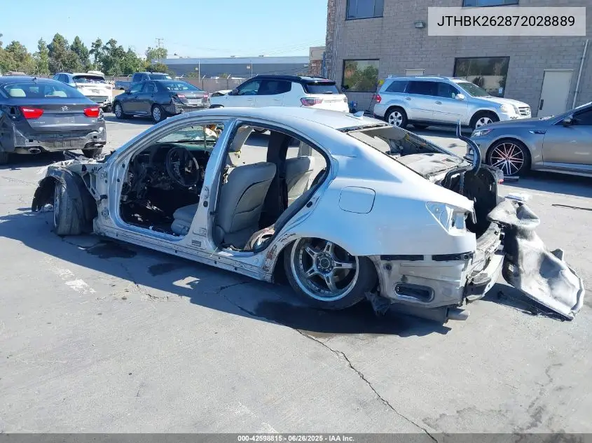 2007 Lexus Is 250 VIN: JTHBK262872028889 Lot: 42598815