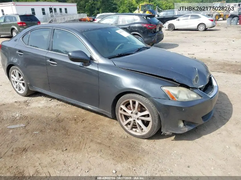 2007 Lexus Is 250 VIN: JTHBK262175028263 Lot: 42602704