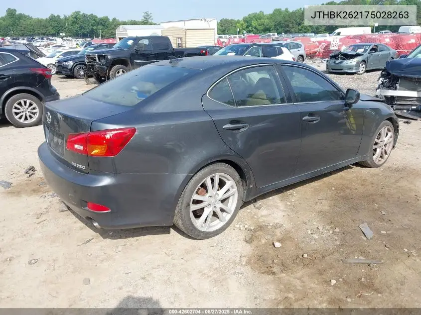 2007 Lexus Is 250 VIN: JTHBK262175028263 Lot: 42602704
