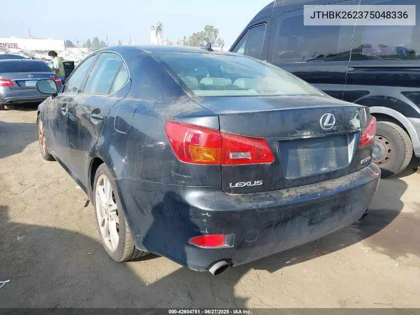 2007 Lexus Is 250 VIN: JTHBK262375048336 Lot: 42604751
