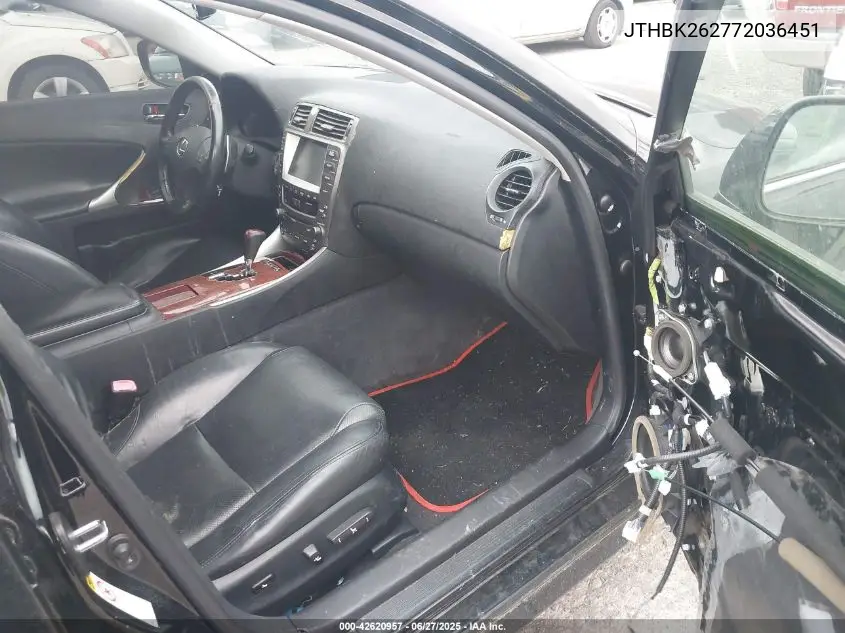 2007 Lexus Is 250 VIN: JTHBK262772036451 Lot: 42620957
