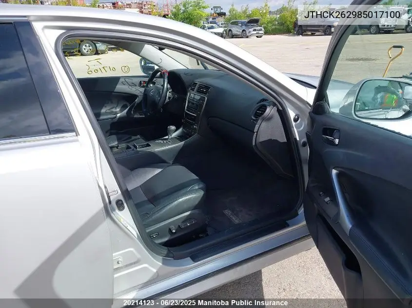 2008 Lexus Is 250 VIN: JTHCK262985017100 Lot: 20214123