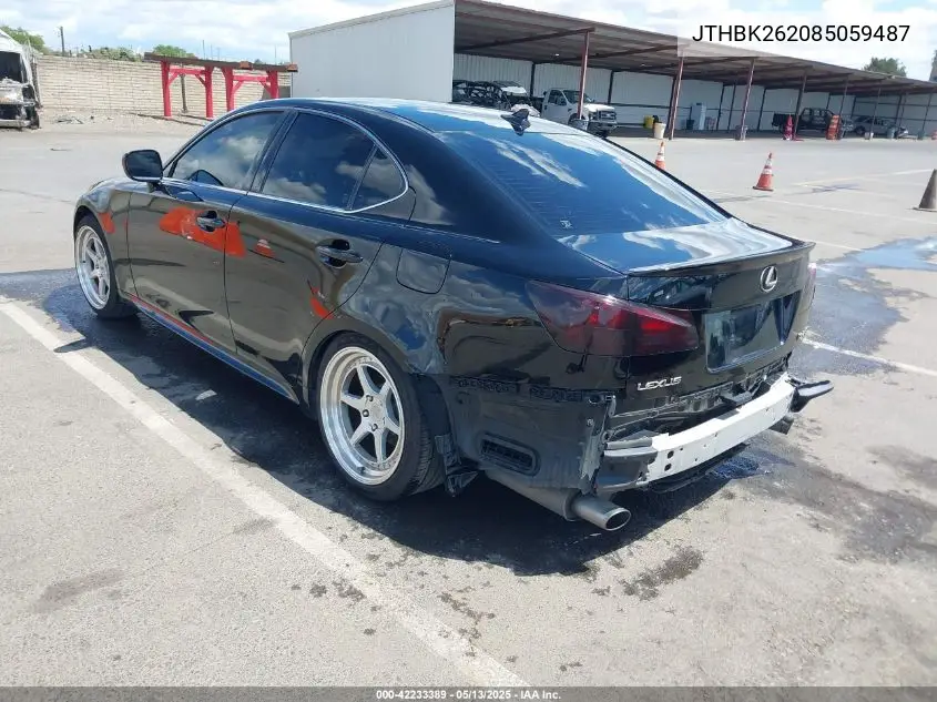 2008 Lexus Is 250 VIN: JTHBK262085059487 Lot: 42233389