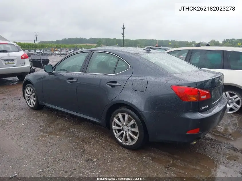 2008 Lexus Is 250 VIN: JTHCK262182023278 Lot: 42264832