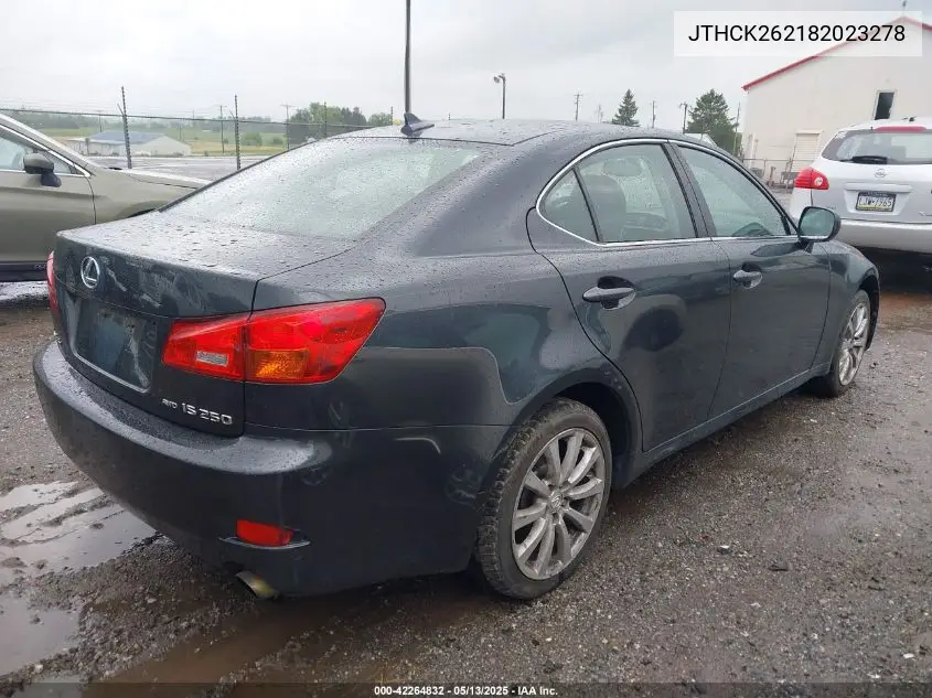 2008 Lexus Is 250 VIN: JTHCK262182023278 Lot: 42264832