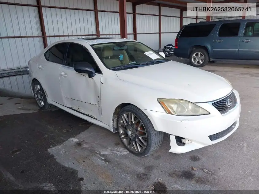 2008 Lexus Is 250 VIN: JTHBK262582065741 Lot: 42588481