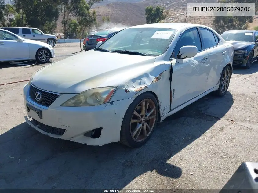 2008 Lexus Is 250 VIN: JTHBK262085079206 Lot: 42617081