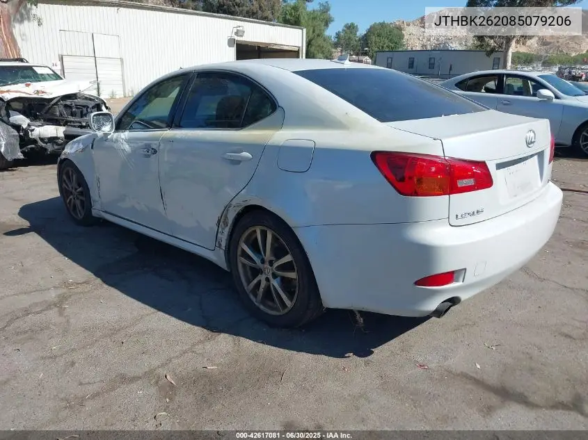 2008 Lexus Is 250 VIN: JTHBK262085079206 Lot: 42617081