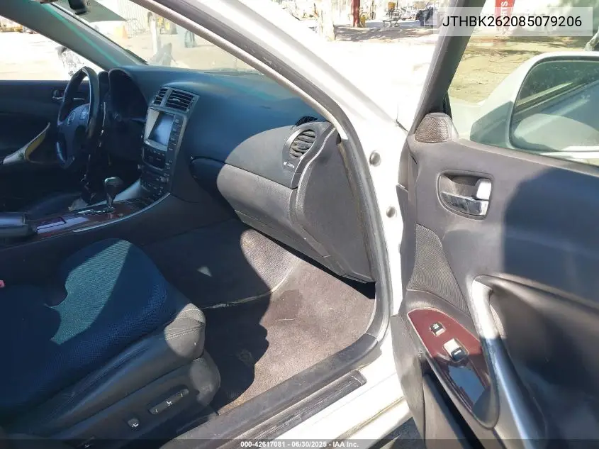 2008 Lexus Is 250 VIN: JTHBK262085079206 Lot: 42617081