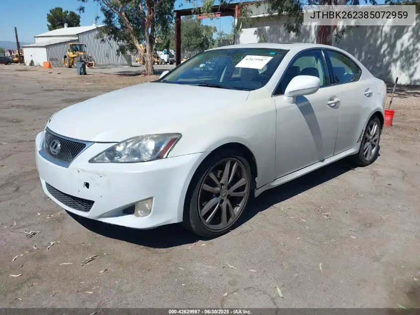 2008 Lexus Is 250 250 VIN: JTHBK262385072959 Lot: 42629987