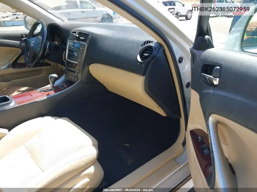 2008 Lexus Is 250 250 VIN: JTHBK262385072959 Lot: 42629987