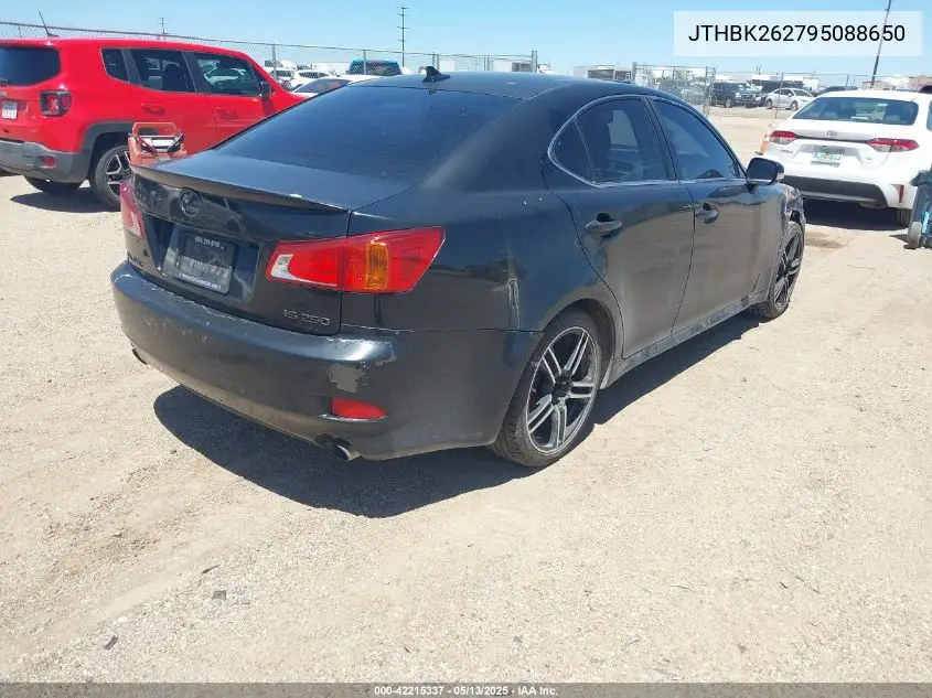 2009 Lexus Is 250 VIN: JTHBK262795088650 Lot: 42215337