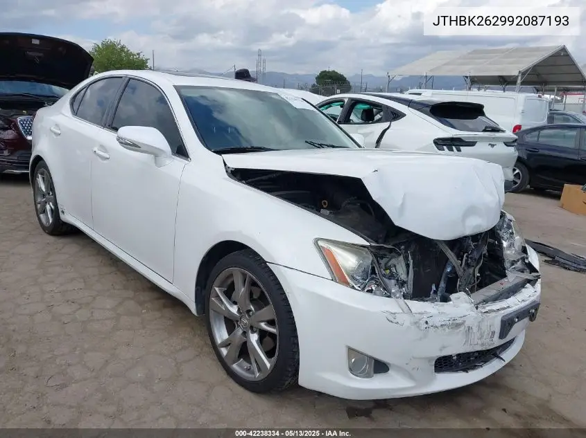 2009 Lexus Is 250 VIN: JTHBK262992087193 Lot: 42238334